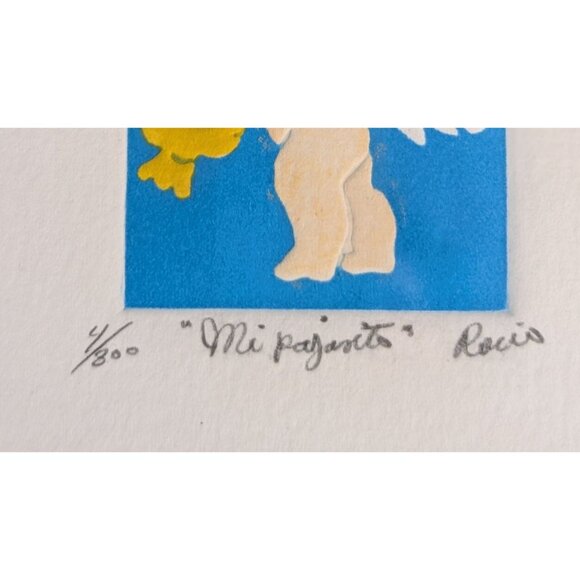 Rocio Pindter Mi Pajarito Limited Edition Print Framed 'My little bird' - Picture 6 of 14